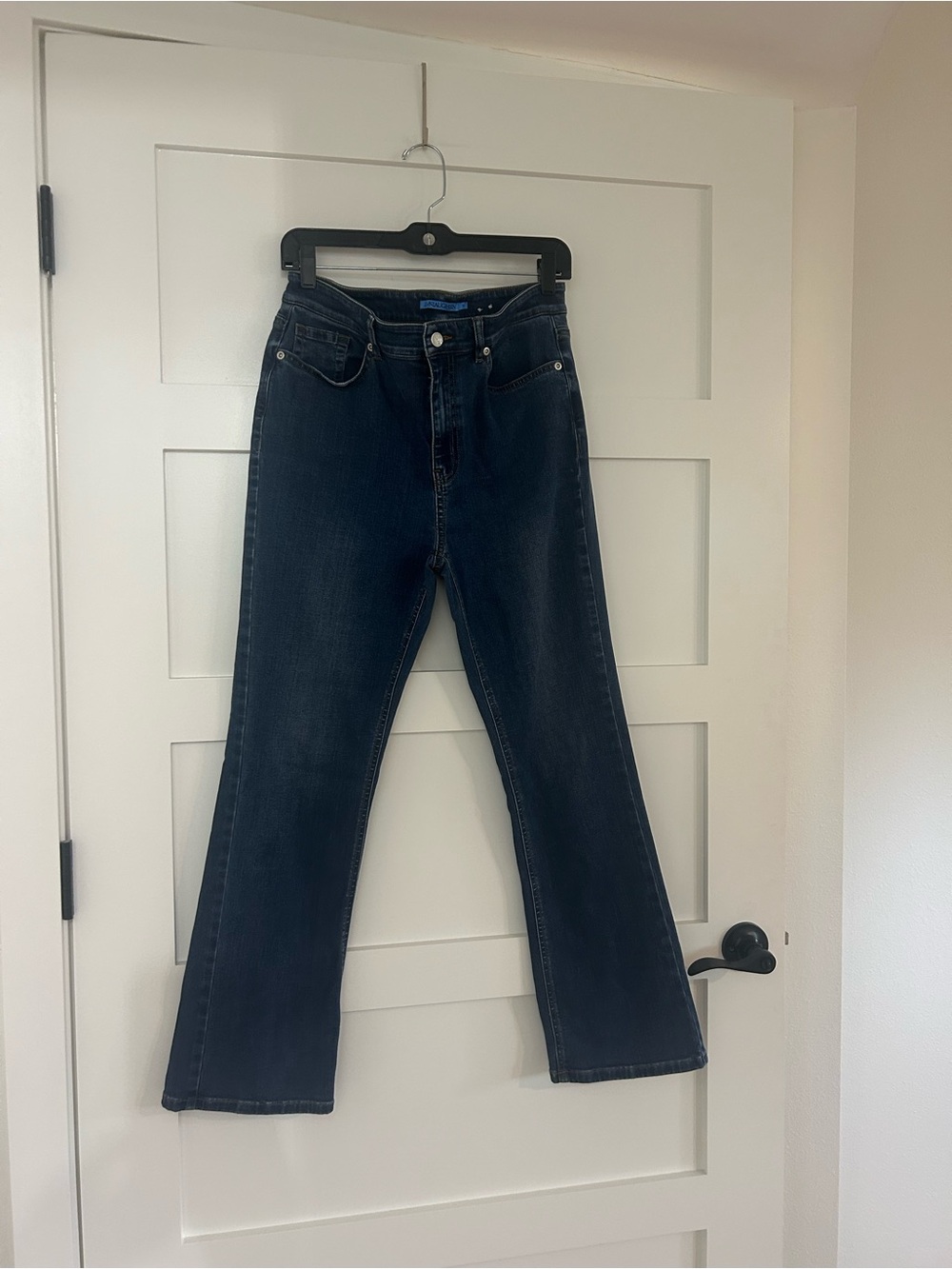J. McLaughlin Women's Dark Blue Flare Jeans Size 10
